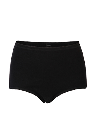 Ladies Design Black Cotton Underwear
